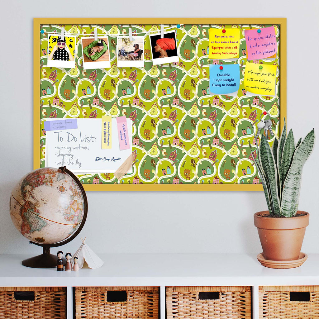 Road Bulletin Board Notice Pin Board Soft Board | Framed