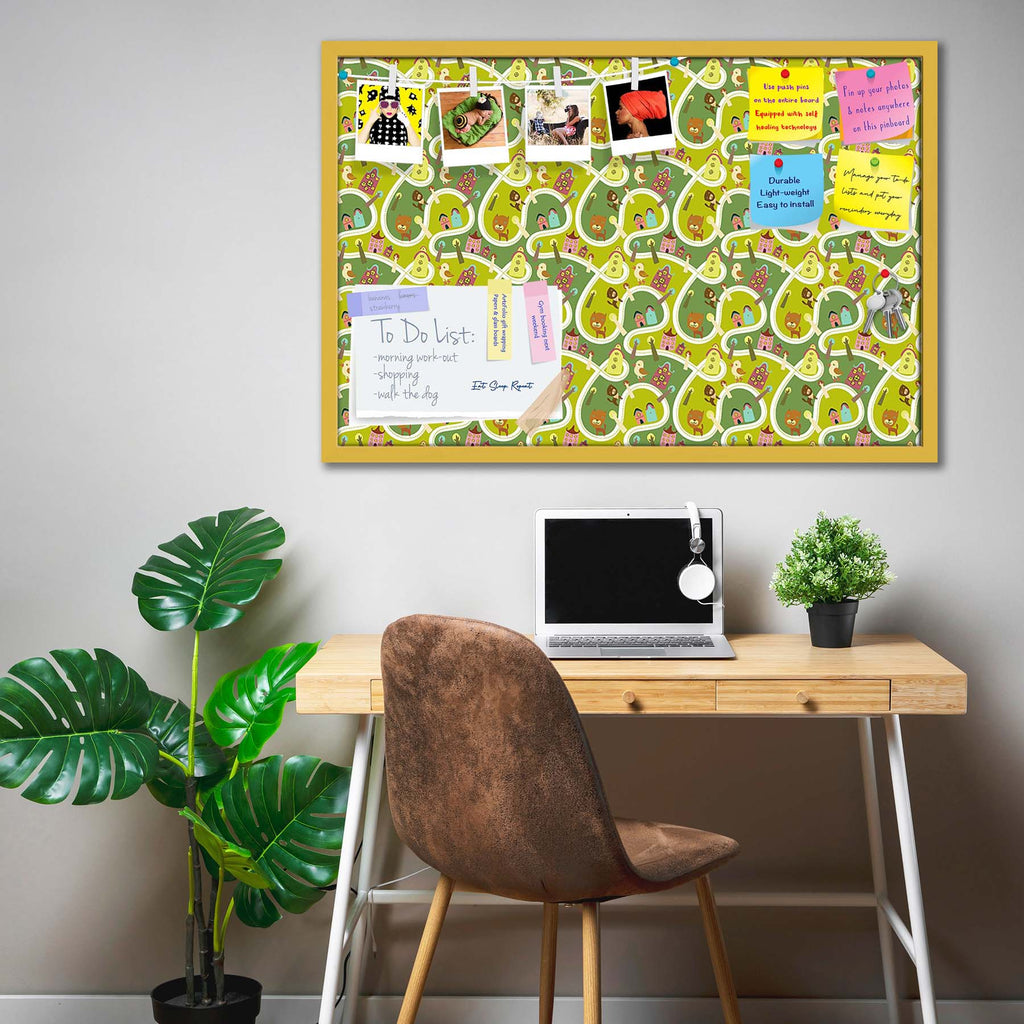 Road Bulletin Board Notice Pin Board Soft Board | Framed
