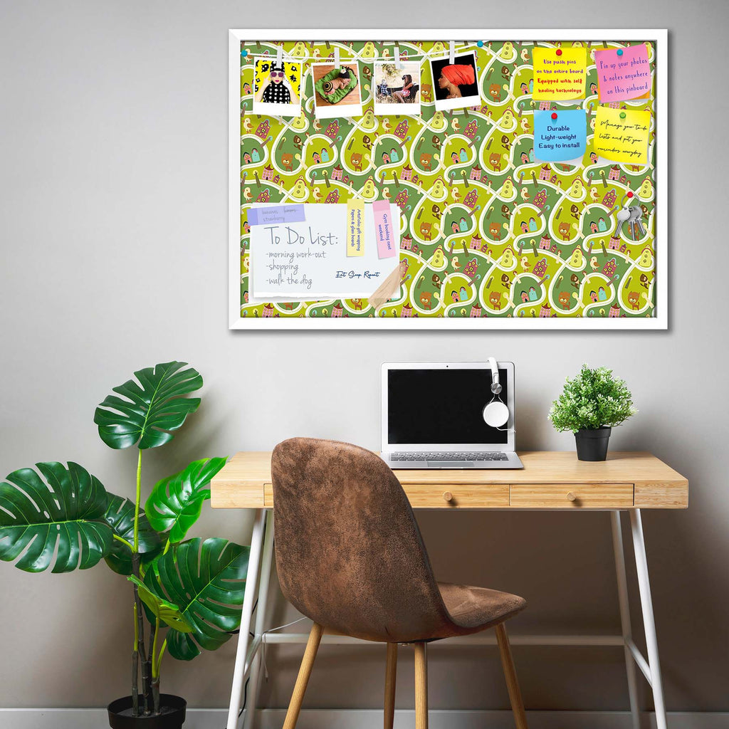 Road Bulletin Board Notice Pin Board Soft Board | Framed