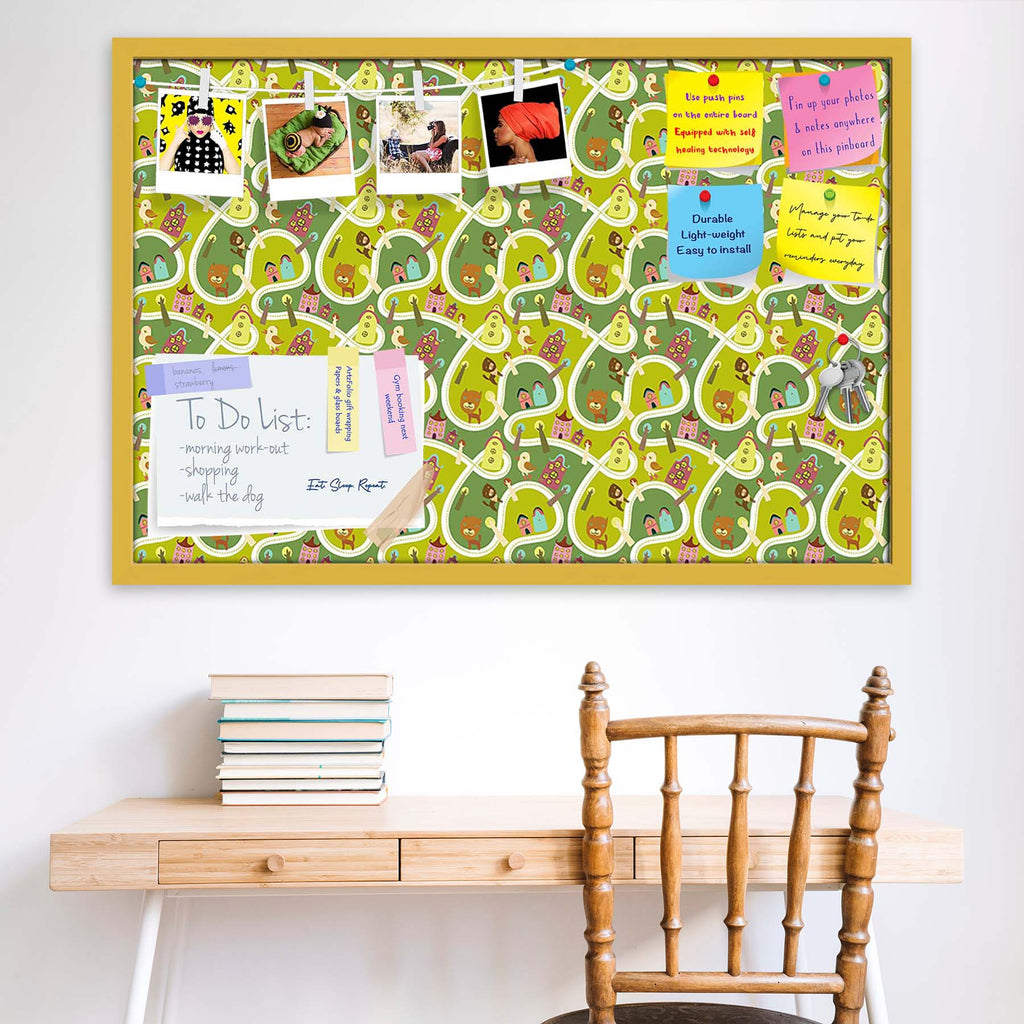 Road Bulletin Board Notice Pin Board Soft Board | Framed