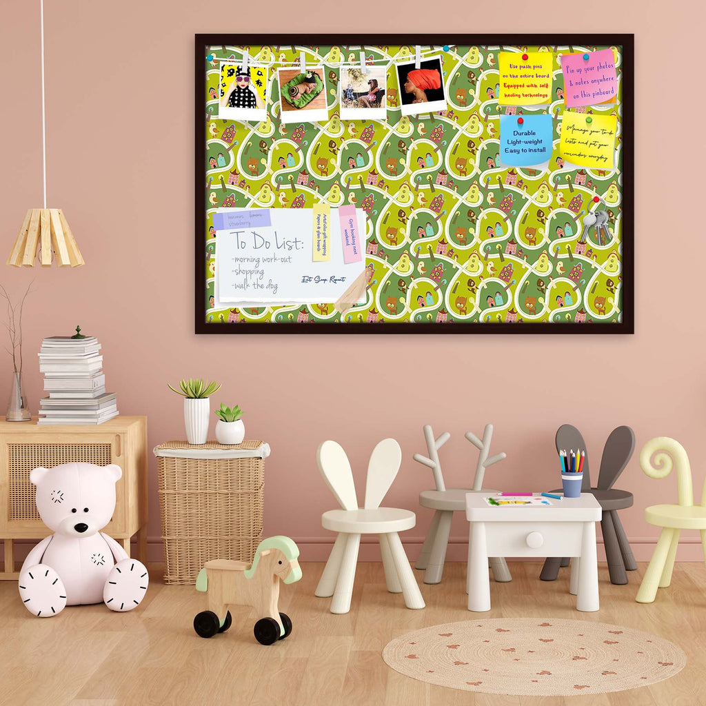 Road Bulletin Board Notice Pin Board Soft Board | Framed