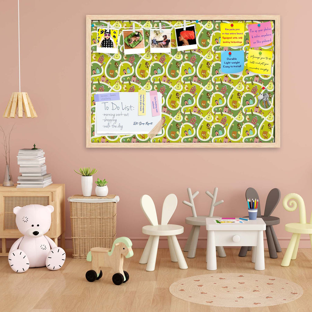 Road Bulletin Board Notice Pin Board Soft Board | Framed